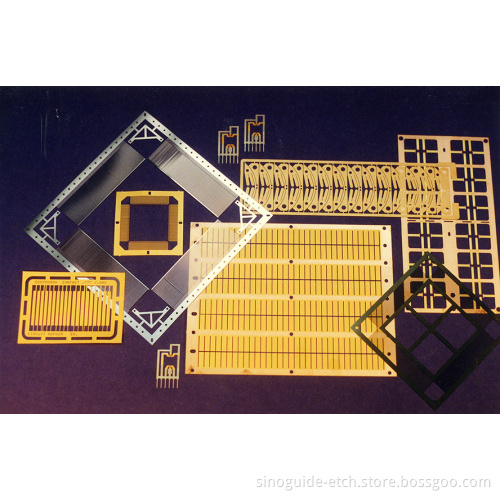 China Suppllier Etching On Stainless Steel Lead Frame Steel Etched Gold Plating